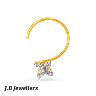 Sublime Gold and Diamond Nose Pin