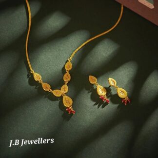 Leaf Gold Necklace set