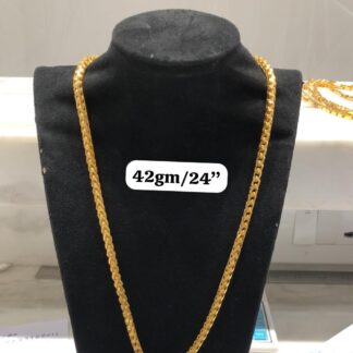 Rope Pattern Gold Chain for Men