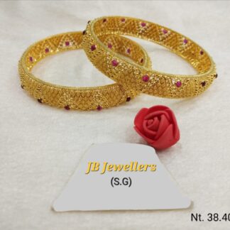 Bold Intricate Gold Bangles