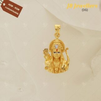 Adorned Gold Ram Pendant