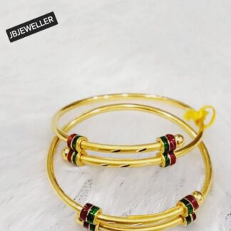 Floral Enamel Bangle