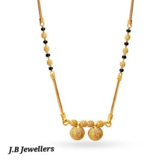 Yellow Gold Double Disc Mangalsutra