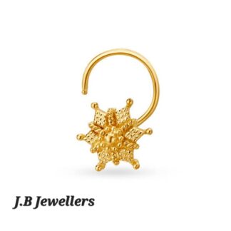 Gold Nose Pin for Bengali Bride