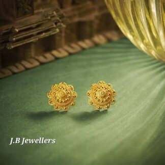 Floral Gold Earrings