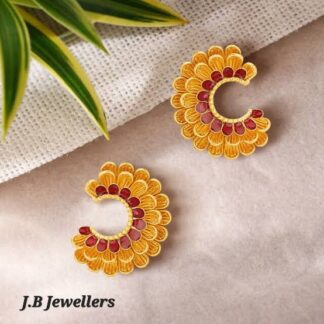 Contemporary Gold Hoop Earrings