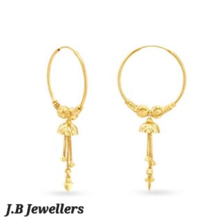 Sophisticated Gold Hoop Earrings