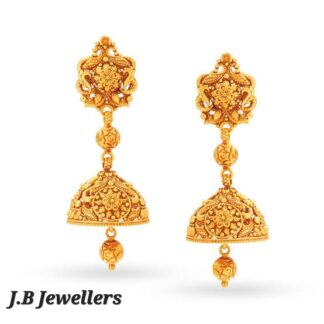 Exquisite Traditional Gold Drop Earrings