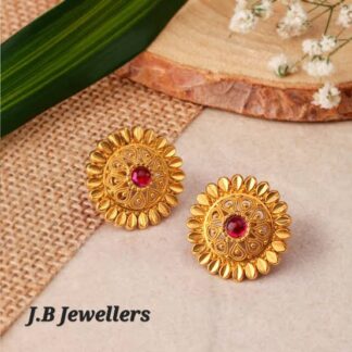 Antique Gold Stud Earrings