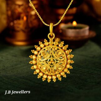 Circular Gold Pendant