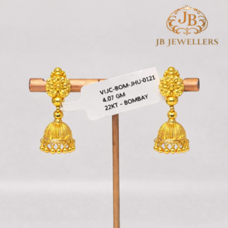 Gold Bombay Design Classic Jhumka Earrings