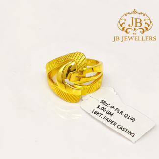 Premium 18KT Gold Abstract Designer Ring