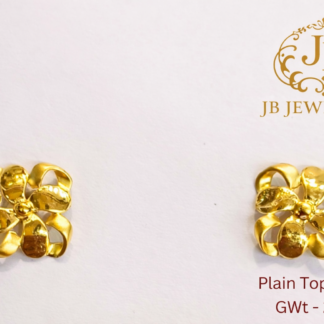 Elegant 22KT Gold Floral Plain Tops