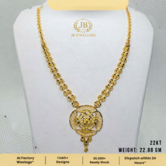 Fancy Turkey Long Necklace – 22KT Gold (22.88 GM)