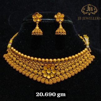 Floral Heritage Gold Choker Set