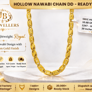 22KT Hollow Nawabi Chain DD – 20 Inches (10.68 Grams)
