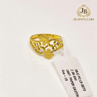 JB Floral Elegance Gold Ring