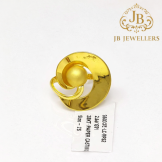 22KT Gold Contemporary Spiral Ring |