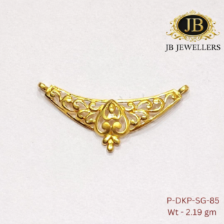 Royal Filigree Curve Gold Pendant