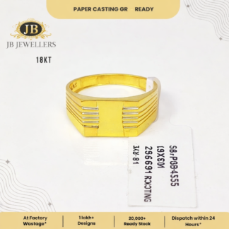 18KT Gold Paper Casting Designer Ring
