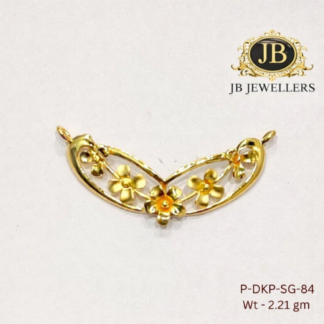 Elegant Floral Gold Pendant