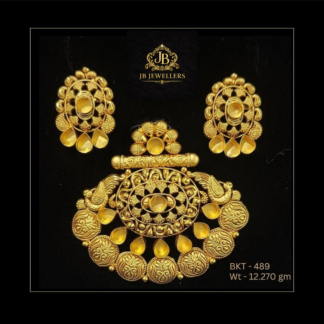 Heritage Antique Gold Pendant Set