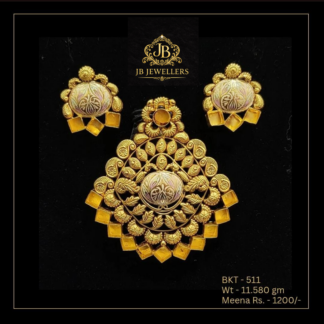 Royal Meenakari Antique Pendant Set