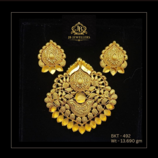 Royal Lakshmi Temple Pendant Set