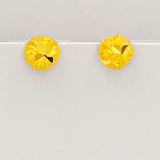 Stylish Geometric Gold Stud Earrings