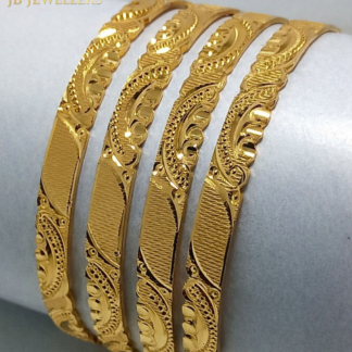 Elegant Designer Gold Bangles Set – Premium Finish