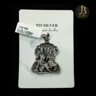 925 Sterling Silver Ram Darbar Pendant with Antique Finish