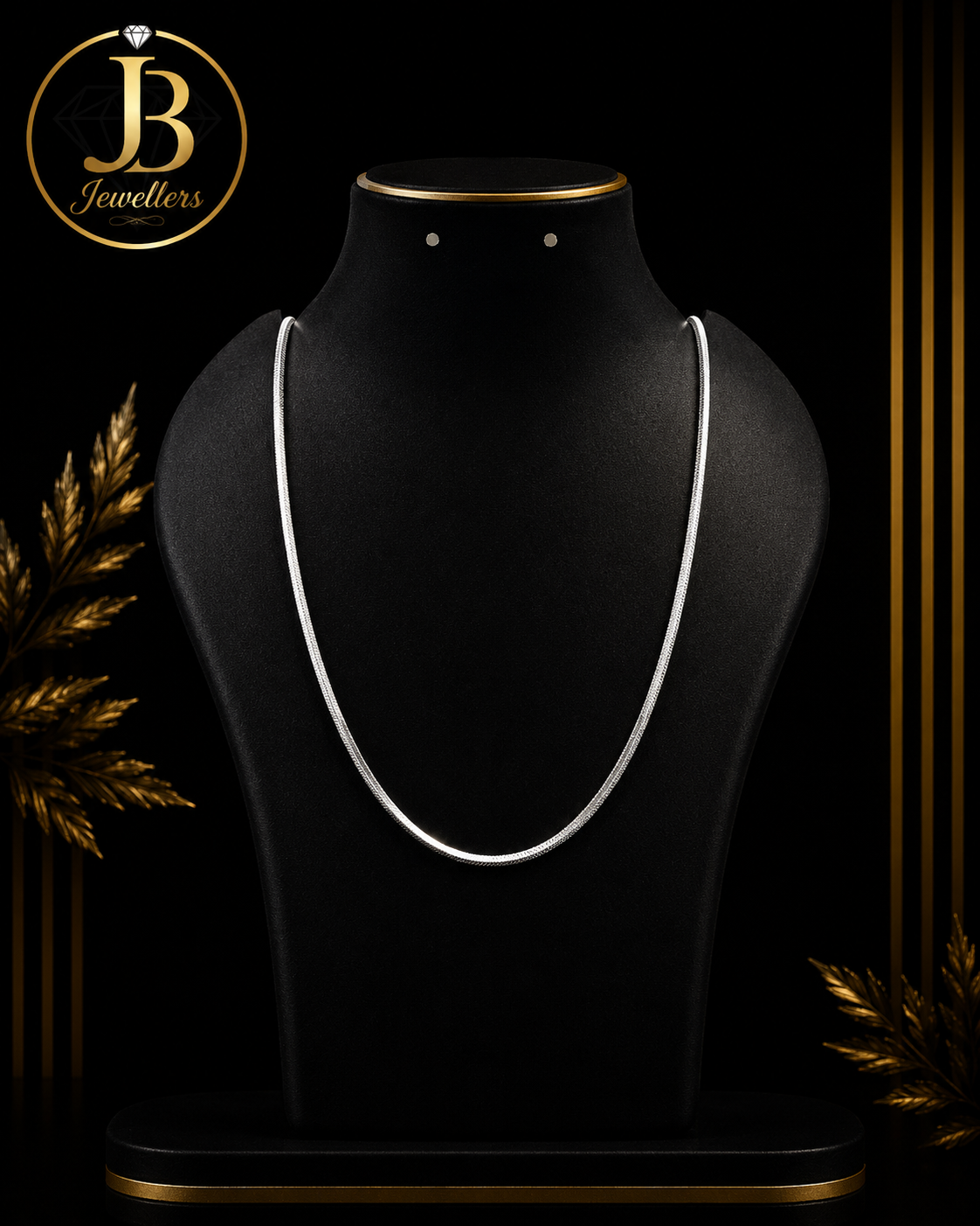Classic Silver Snake Chain Necklace | Premium Lightweight Daily Wear Chain for Women