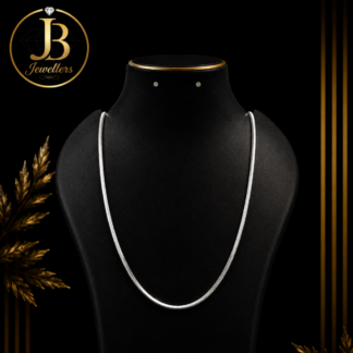 Classic Silver Snake Chain Necklace | Premium Lightweight Daily Wear Chain for Women