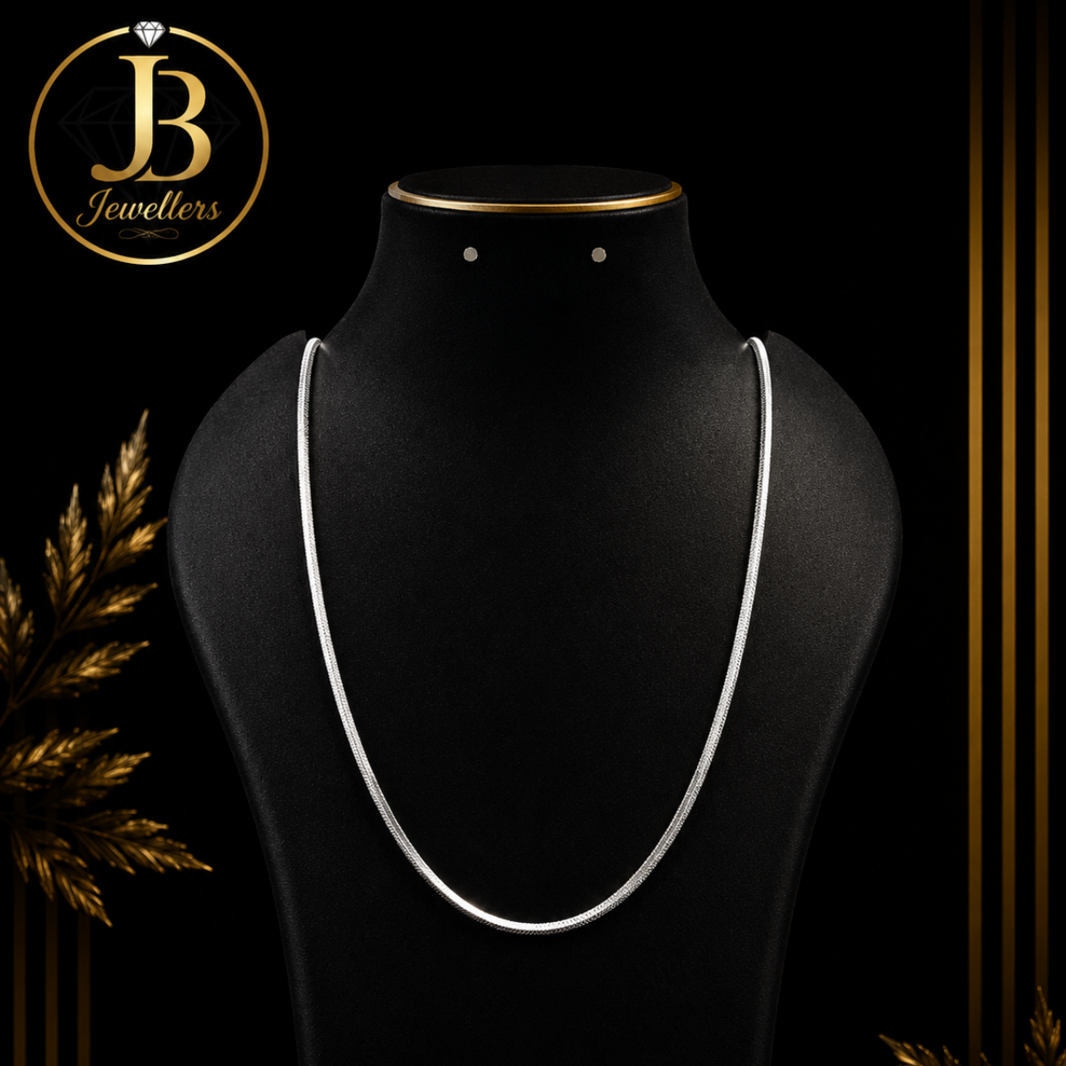 Classic Silver Snake Chain Necklace | Premium Lightweight Daily Wear Chain for Women